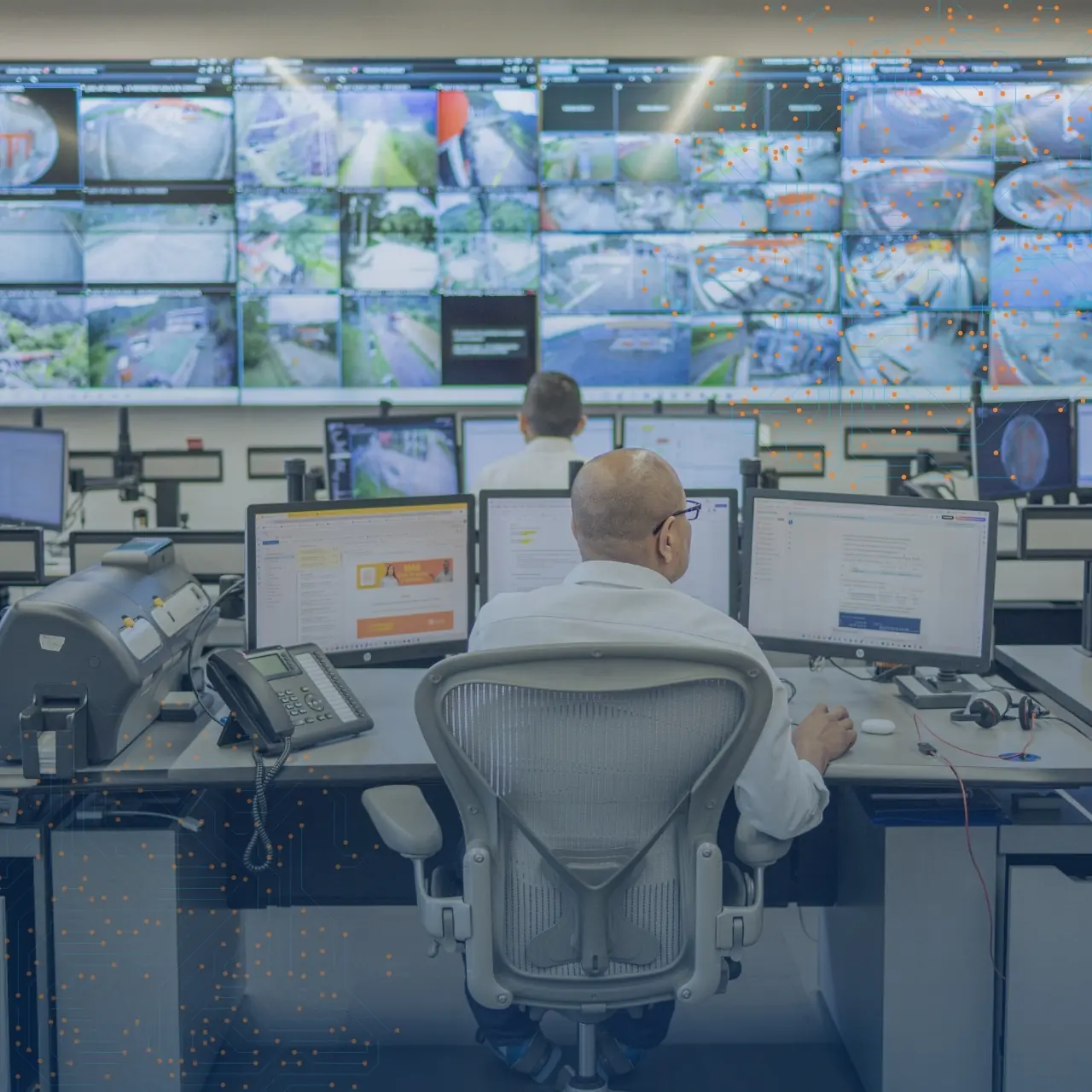 Centro de control monitoreando una planta industrial — Fortox